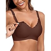 OEAK Nursing Bra for Breastfeeding Soft Supportive Maternity Bras Comfortable Wireless Pregnancy Bras Hands Free Pumping Bras