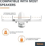 mahara Side Clamping Speaker Mounts White Set Of 2 145-320mm 20kg view 2