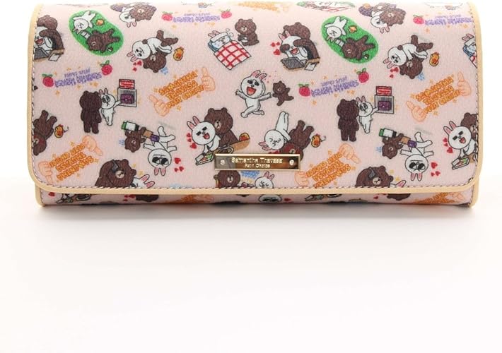 Amazon Samantha Thavasa Petit Choice サマンサタバサ プチチョイス Lineキャラクター2つ折り 長財布 レディース Pink Samantha Thavasa サマンサタバサ シューズ バッグ