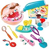 Crelloci Dentist Color Dough Set, Dental Tools Kit