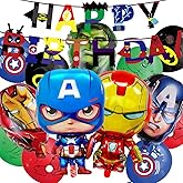 22PCS Party Balloons Set for Superhero Birthday Party Supplies Avengers Party,for Superhero Birthday Party Supplies
