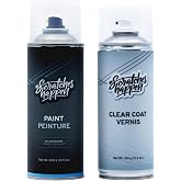 ScratchesHappen Exact-Match Spray Paint - Liquid Black/Vivid Black (DH/S27220) for Harley-Davidson - Essential (Paint + Clear Coat)