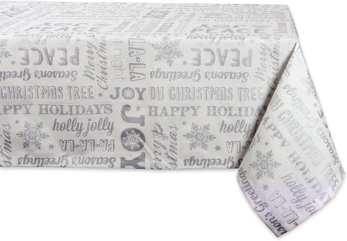 Best white and gold 52×52 square table cloth