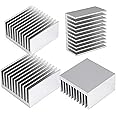 Awxlumv 4pcs 40mm Heatsink Kit 40x40x20mm / 1.57"x1.57"x0.79" Heat Sink Aluminum Cooling Radiator Cooler Fins for Thermoelect