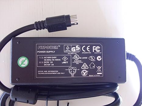 Cargador ESP Adaptador De Corriente 12V 5V 2A 4 Pin Compatible