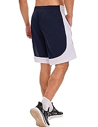 OYGSieg 6 Pack Mens Mesh Athletic Basketball Shorts