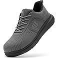 FitVille Exitra Wide Steel Toe Shoes for Men Puncture Proof Composite Toe Safety Work Shoes with Arch Support