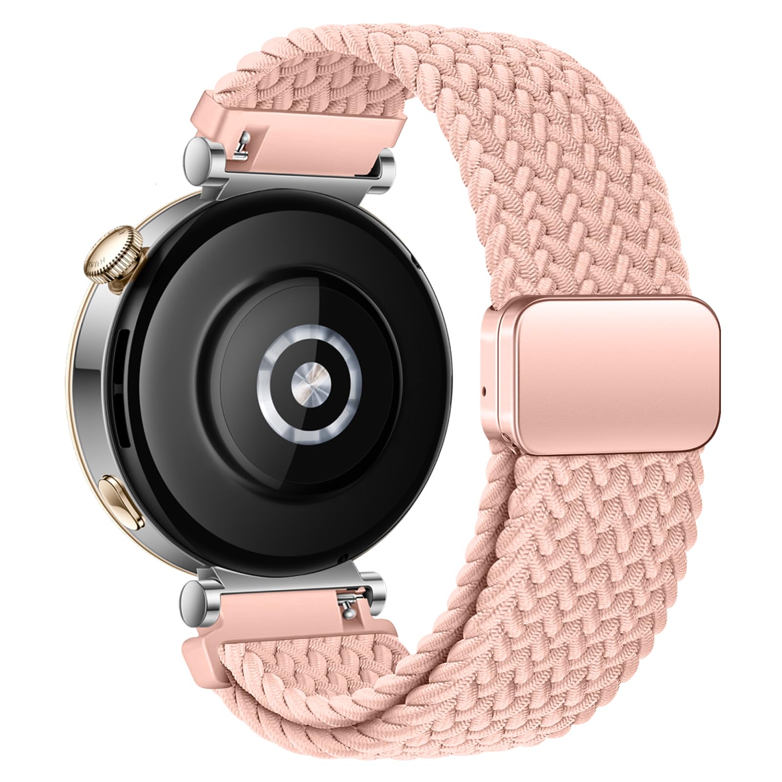 18mm Braided Bands for Garmin Venu 3S 2S/Venu 4 41mm/Vivoactive 4S/Vivomove 3S/Forerunner 265S/255S Band Women,18mm Quick Release Magnetic/Parachute Buckle Woven Fabric Nylon Sport Watch Strap