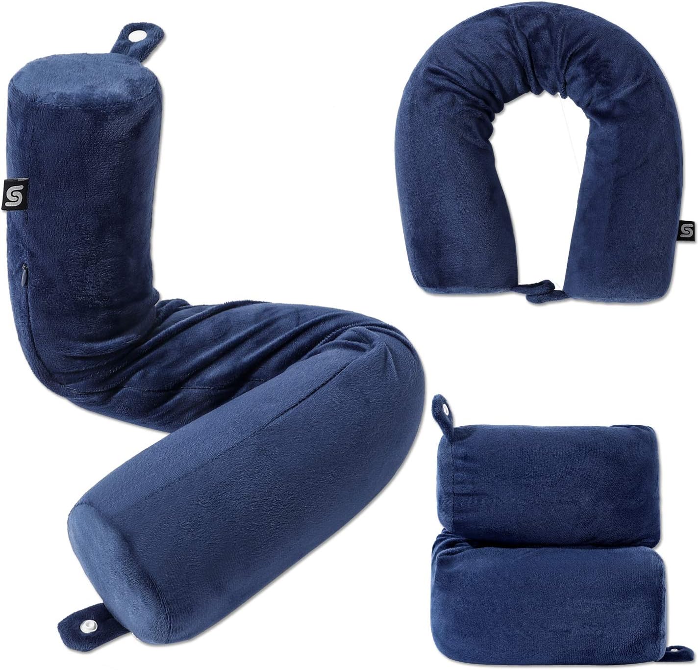 LEISIME Twist Memory Foam Travel Pillow for Neck, Chin