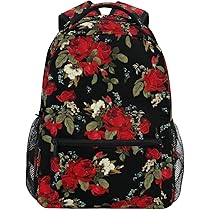 Amazon.com: ALAZA Red Roses Black Backpack for Women Men Amazon.com: ALAZA Red Roses Black Backpack for Women Men