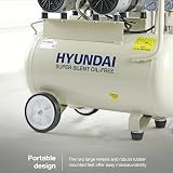 Hyundai 50L Portable Air Compressor 750W 2HP Oil Free Direct Drive 118psi view 7