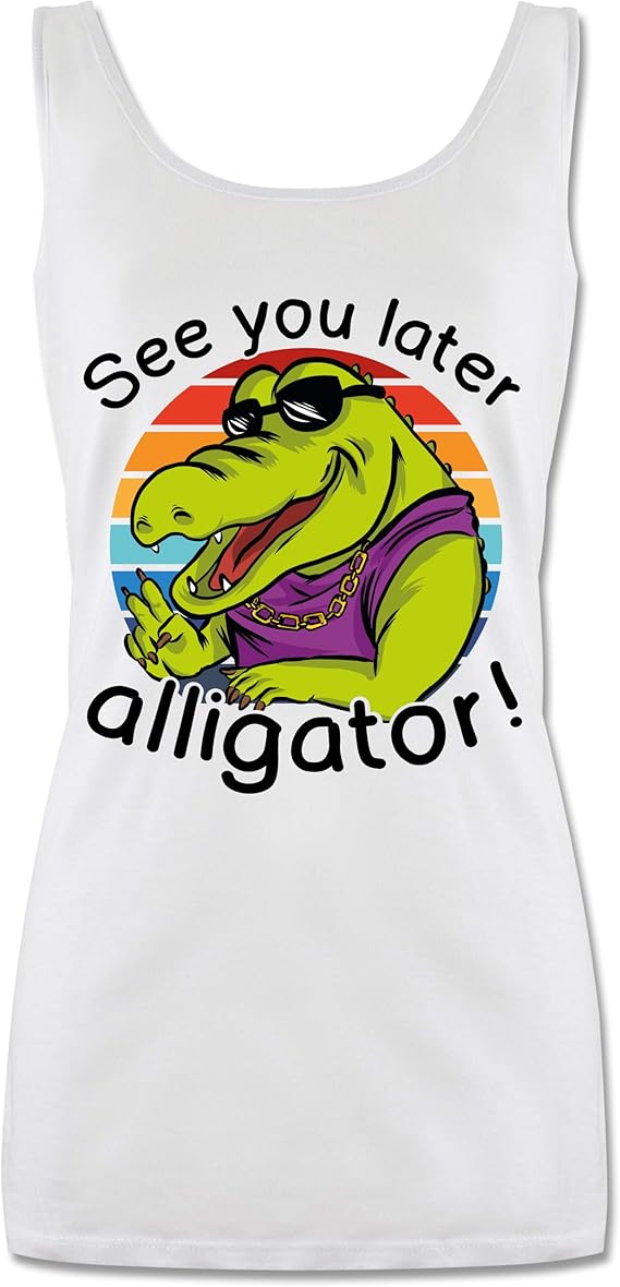 Sprüche Statement mit Spruch See You Later Alligator! schwarz XL
