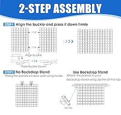 24 Pcs Black Shimmer Wall Backdrop Panels for Party