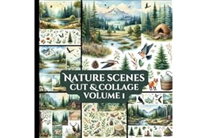 Nature Scenes Cut and Collage Volume 1: Scrapbooking | Vision Boards | Junk Journaling | Ephemera | Decoupage | Craft Paper P