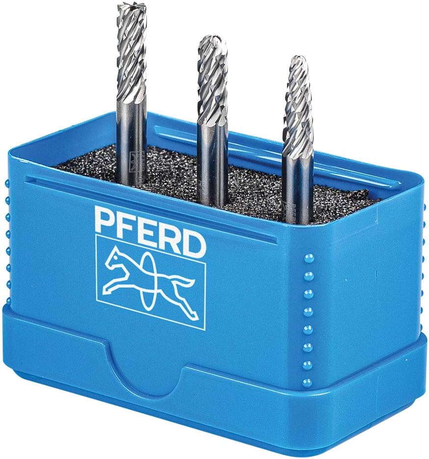 PFERD TOOLS Jeu de fraise lime carbure hautes performances 1414 ALLROUND HC-FEP, de tige 6 mm