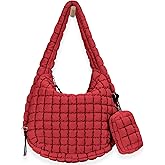 GASSDA Puffer Tote Bag for Women Large Quilted Puffy Lightweight Carryall Crossbody Tote Bag for Women