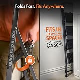 VonHaus 4 Step Ladder – 150kg Capacity, Foldable Steel Step Stool view 3