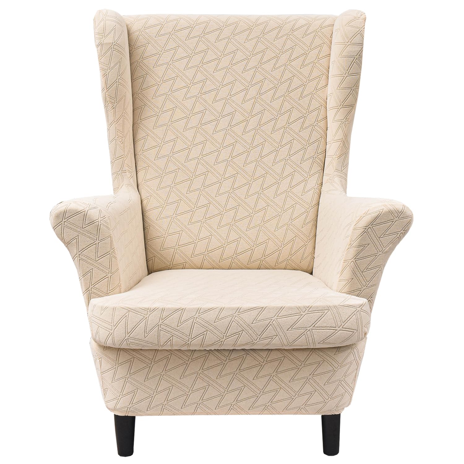 Photo 1 of HZDHCLH Wingback Chair Slipcovers 2 Piece,Stretch Spandex Wingback Chair Covers for Living Room Armchair,Washalbe Sofa Slipovers