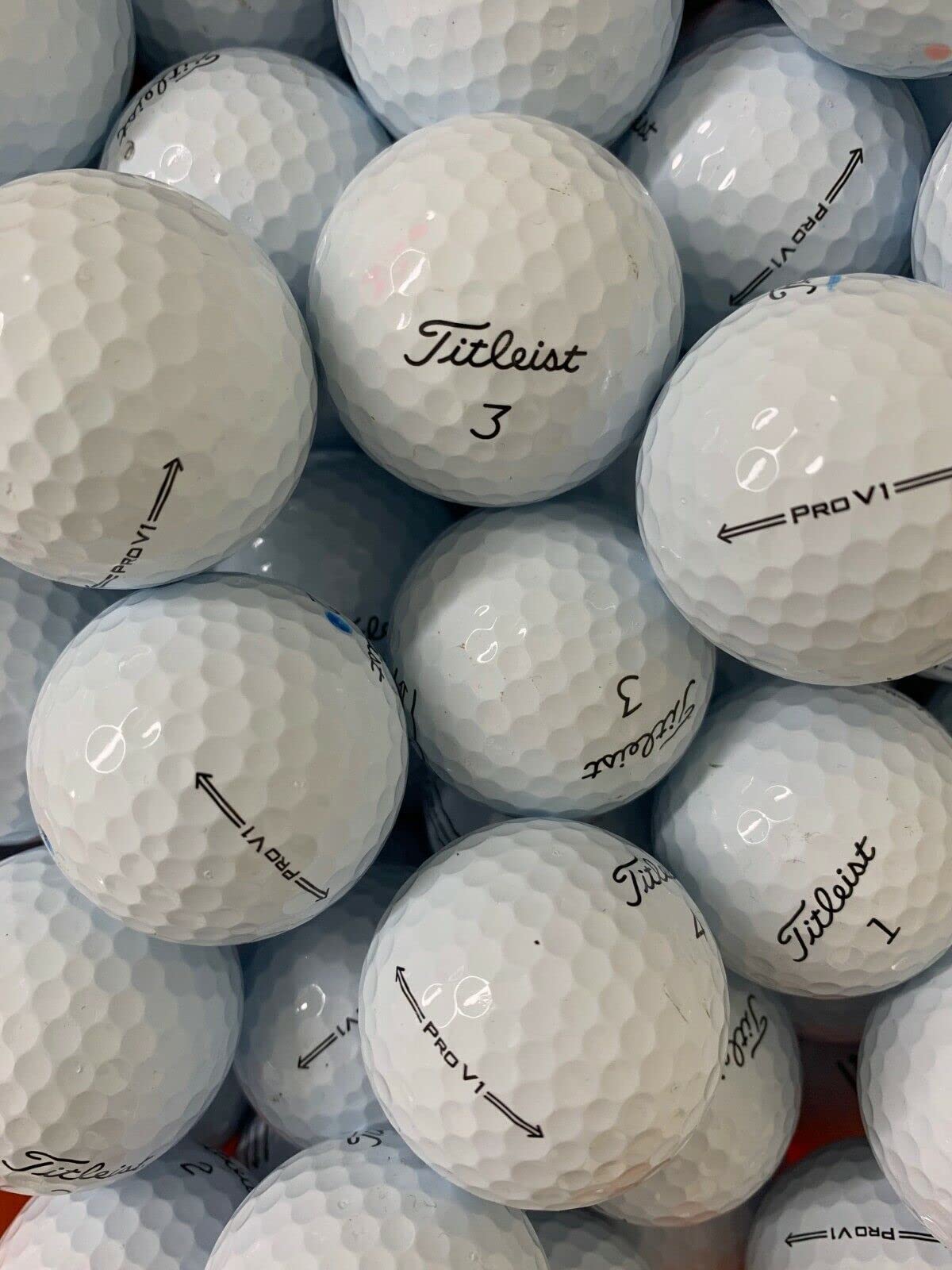24 TITLEIST PRO V1 GOLF LAKE BALLS 2022 MODEL PEARL/GRADE A" (used not new)