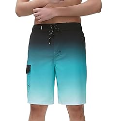 Rokka&Rolla Men's 4-Way Stretch Swim Trunks