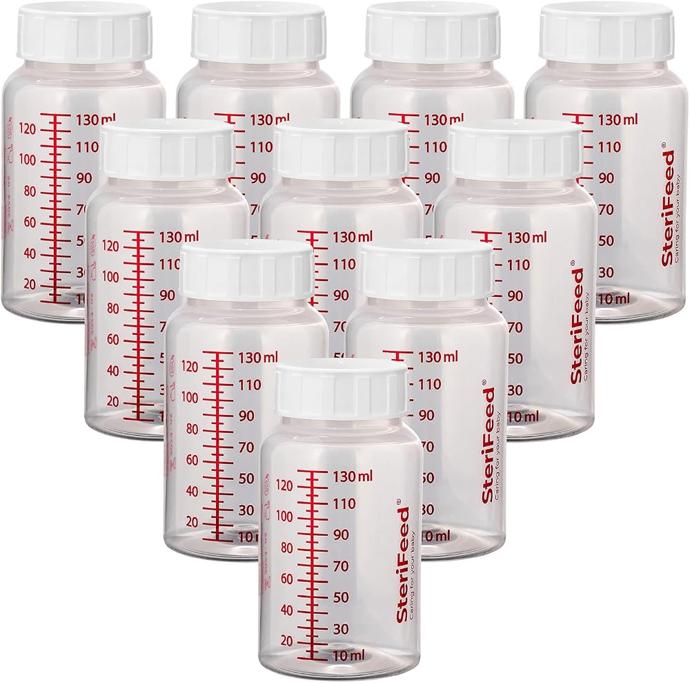 Sterifeed Baby Bottle 130ml Reusable Sterile Pack of 10
