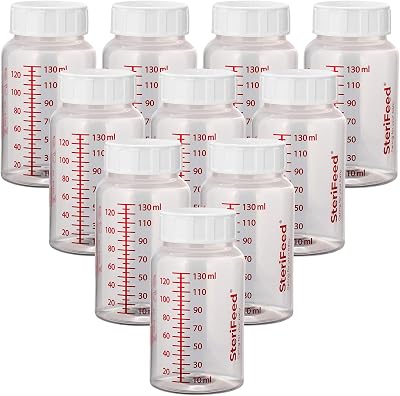 Sterifeed Baby Bottle 130ml Reusable Sterile Pack of 10
