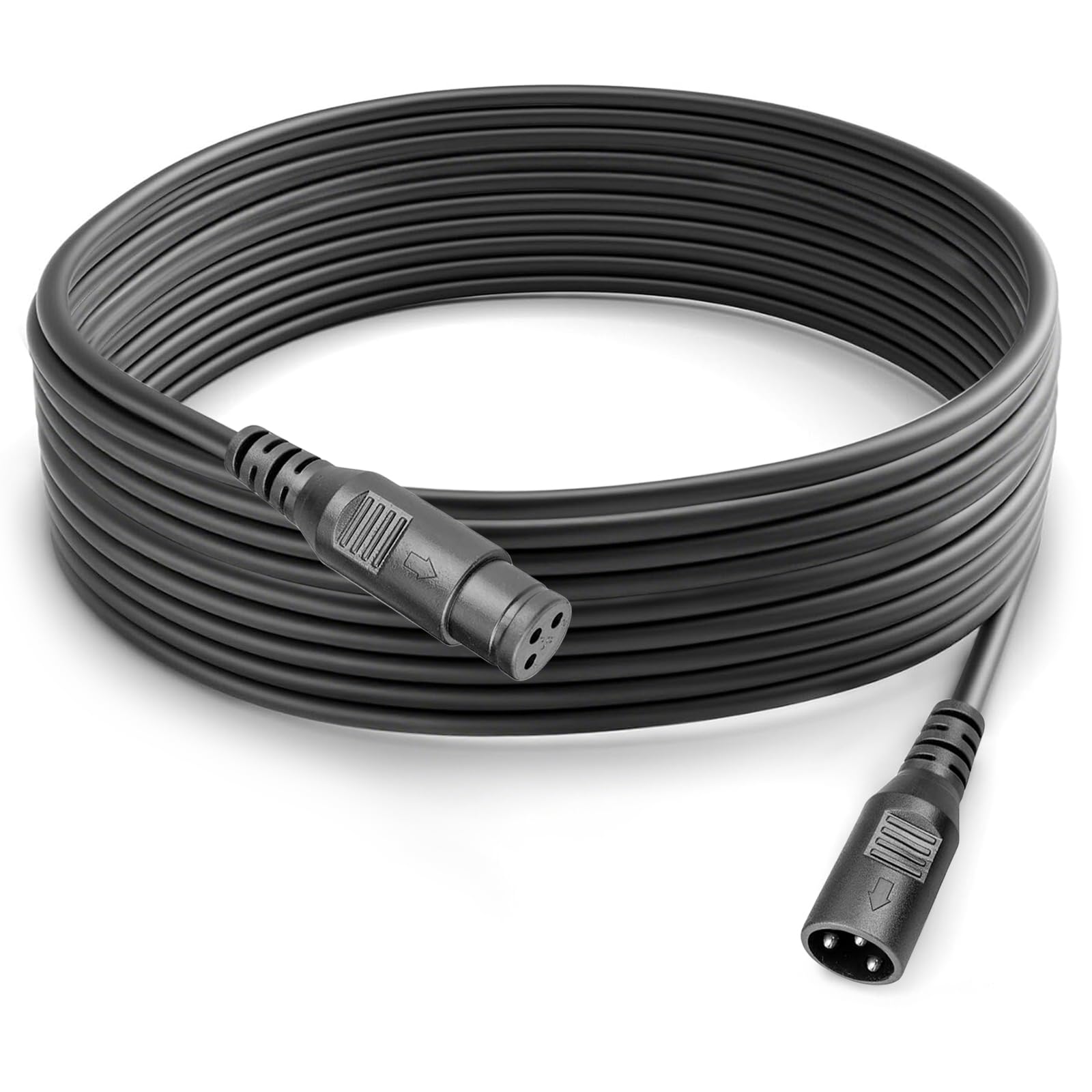 DMX Cable Pack 5m XLR Male to Female, 3-Pin Connector for Stage Lights, LED Par, Moving Head Light Signal Connection