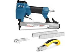 CTS 8016 Pneumatic Upholstery Staple Gun for 21 Gauge 80 Series 1/2" (12.8 mm) Crown 1/4" to 5/8" (6.0-16.0 mm) Length Staple