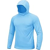 TACVASEN Men's Rash Guard Sun Hoodie Long Sleeve UPF 50+ Sun Protection SPF Quick Dry Hiking Swim Fishing Shirt