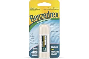 Benzedrex Nasal Decongestant Inhaler, 1 Count (Pack of 1)