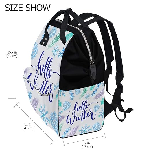 Wickeltasche Mummy Dad Hello Winter Tote Rucksack Reise Schule Jungen