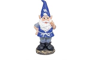 Hanna's Handiworks Kentucky University Gnome Statue - Indoor/Outdoor Resin Figurine Decor for Desk, Garden, Porch - Ideal Gift for Graduation/Birthday/Alumni - Rep Your Team with Fan Merch