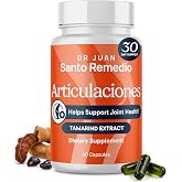 Santo Remedio Articulaciones, Joint Health Support Supplement, 30 Servings | Clinically Proven &amp; Fast Acting TamaFlex Formula, Turmeric &amp; Tamarind - Joint Comfort, Daily Mobility &amp; Inflammation Support