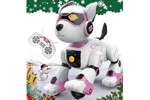 anysun Robot Dog Toy for Kids, Programmable Remote Control Robots Puppy with Voice & Touch Sensors, Dancing & Singing, Animal Sound Imitation, Smart Stunt Robot Pet, Interactive Robotic Dog for Kids