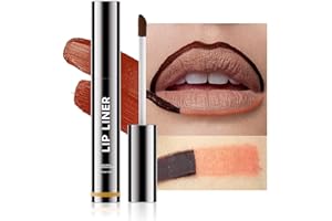 Ihrlpxkc Lip Liner Lip Stain - Peel Off Lip Tint Tattoo, Long-Lasting Moisturizing Lip Stain, Waterproof Nourishing Lip Liner with Matte Finish, Create A Charming Vibrant Lip Color (Nude)