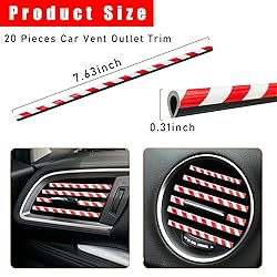 Kewucn 20 PCS Car Air Conditioner Vent Decorative