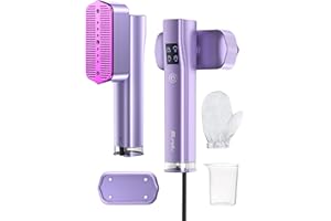 Steamer for Clothes, Sundu Portable 2-in-1 Steamer & Iron, 15s Heat-up, 100ml Tank, Ironing Gloves, 20 Min Steam, Wrinkle Remover, Garment Steamer for Travel & Home (Purple)
