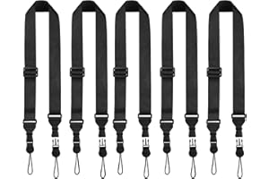 FIEIL 5 Pack Universal Shoulder Strap, Replacement Nylon Neck Lanyard, Comfortable Adjustable Shoulder Strap for iPad, Camera, Crossbody Bag, Binocular, Tablet