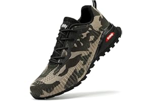 ikunka Men's Fashion Sneakers Lightweight Breathable Walking Shoes Tennis Cross Training Shoe Non Slip Trail Running Shoes