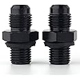 JSDAN 4L60E 6 AN x 1/4NPS Transmission Cooler Adapter Fittings Front and Rear -AOD TH350 TH400 700R4 200-4R TR6060 4R100 4R70W C5 Aluminum 551114 (Pack Of 2)