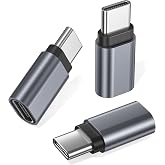 RUXELY USB Type C Extender Adapter 3Pack,Male to Female Extension Converter | USBC PD 100W 40Gbps Thunderbolt 4 3 Extended Connector for iPhone Duo 18 17 Pro Max,Otterbox Case,MacBook Pro,Samsung S26