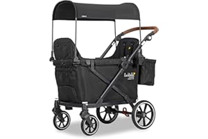 Larktale Caravan Coupe LTE 2-Seater Compact Stroller Wagon with Ultra-Small Fold and Raised Seats