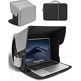 Laptop Sun Shade, Fits 13-16 inch Laptop, UV-Heat Reflective & Water-Resistant Material, Easy to Carry Computer Case for Working Outside,Travel, Beach