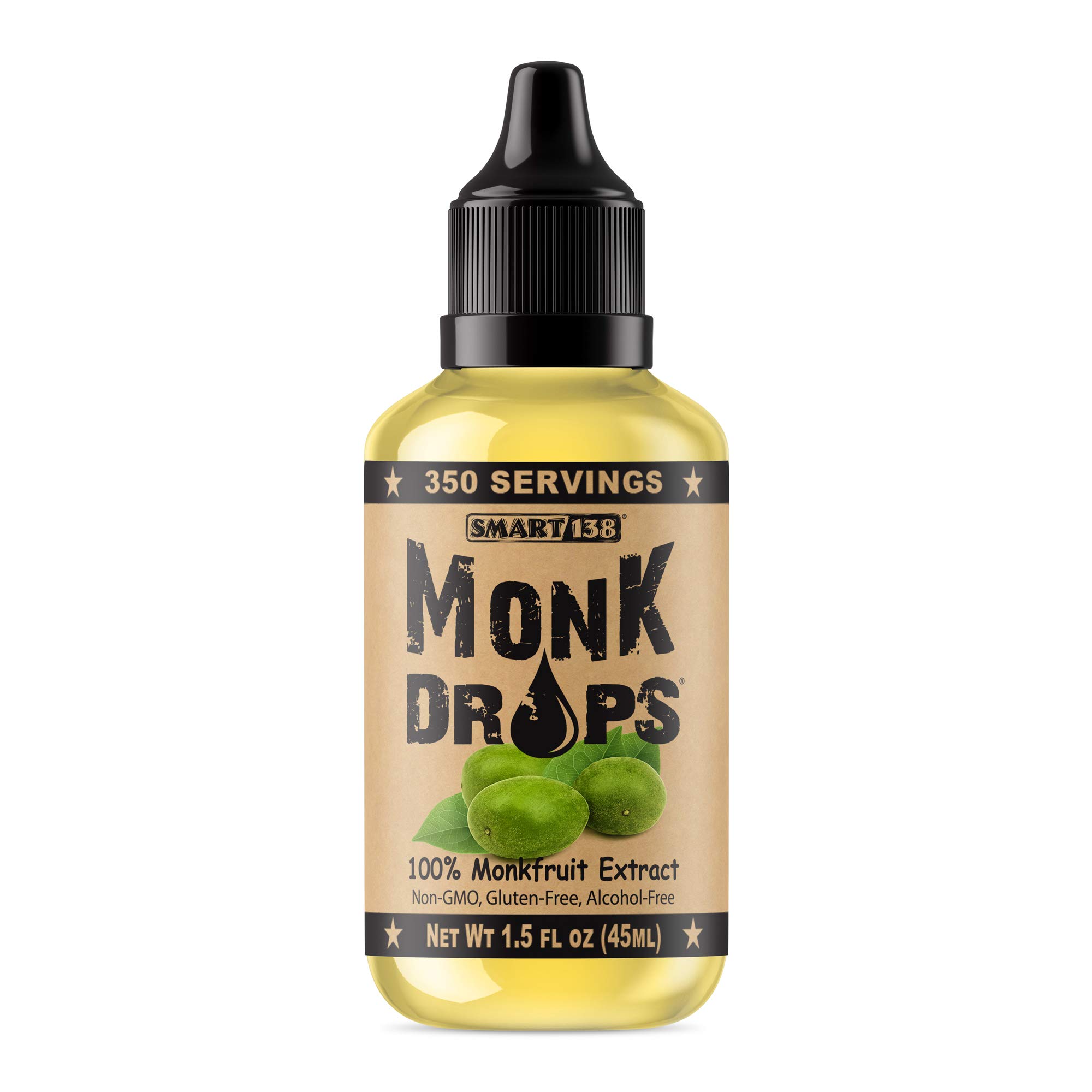 Monk Drops 100 Monkfruit Liquid Sweetener, Zero Glycemic, Zero