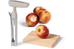 Starfrit Apple Corer with Stainless Steel Serrated Blades, Handy Lever Design, Blade Cover Included, Easy to Use