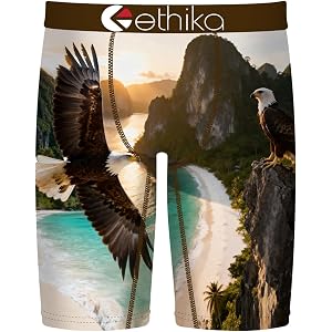 Ethika Boy's Staple Boxer Brief, 4-Way Stretch with Signature Waistband for All-Day Comfort - Liberty Coast