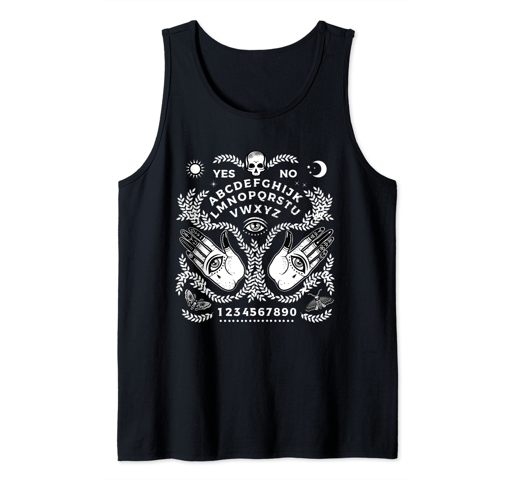 Ouija Board Creepy Horror Game Playing Halloween Art Tank Top