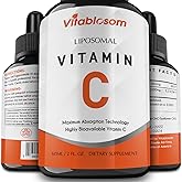 Vitablosom Liposomal Vitamin C 2000mg Liquid for Adults, High Absorption VIT C, Maximize Vitamin C, Immune System & Antioxidant Support, 60ML (1 Bottle)