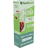FoodSaver Easy Fill 1-Gallon Vacuum Sealer Bags | Commercial Grade and Reusable | 10 Count