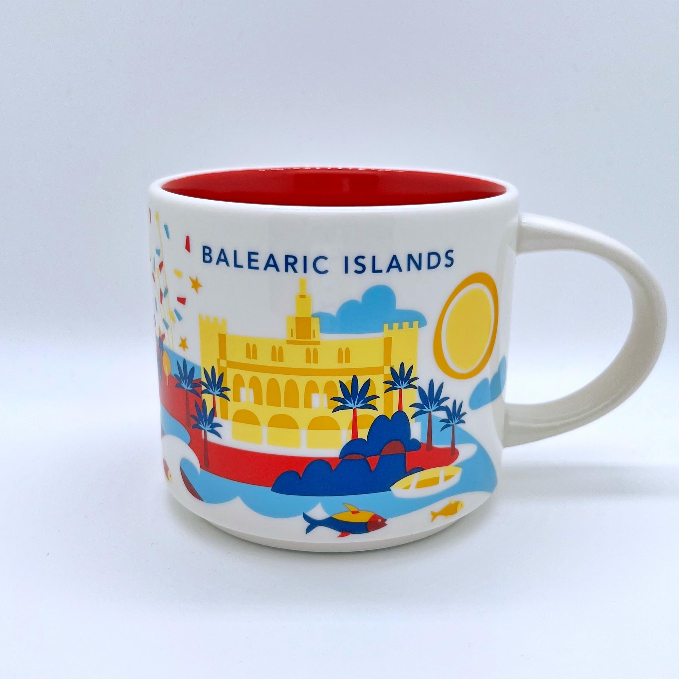 STARBUCKS - Balearic Islands (Spain) You Are Here Collection YAH - Coffee Mug 14 oz/14 Fl.oz